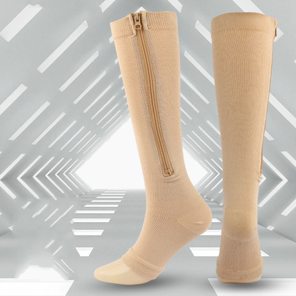 Camilla - Zipped compression socks